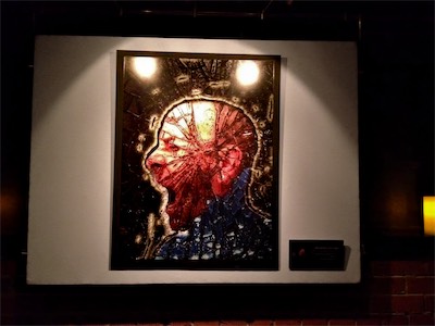 Cult of Ego II | Gallery Photo | Sky Bar | Breaking Through — I don't know how well I described what this piece is actually meant to convey in the gallery previously that this is in, but especially when you're showing it off publicly as a print, it has a different kind of meaning to it. There was a ridiculous intensity to life at this point that I'm sure many of you can relate to when it comes to ideas like death and loss. And this was an attempt at least to capture, in as best a way I could with digital art, my attempts to cross a boundary between feeling completely trapped by the emotions that I had and the other side that I wanted to get to.