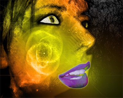 Solipsist Universe — She claimed she was a solipsist. Not an odd thing to hear coming from her. So I made her the universe. In art. It seemed fitting.