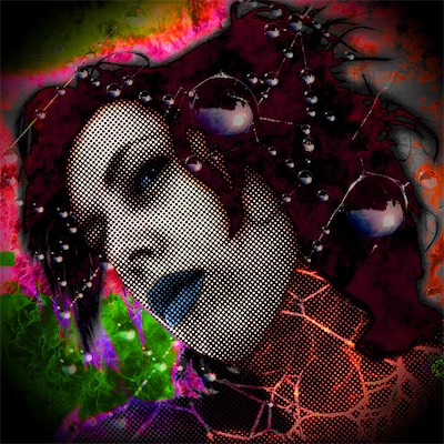 Burning Out — From my limited perspective and her posts, she appeared to be kind of making her life into a disaster at the time. She's also a quirky one. She took this photo and posted it to social media. I've been developing my compositing skills and came up with this one from it. I think it's pretty fantastic.