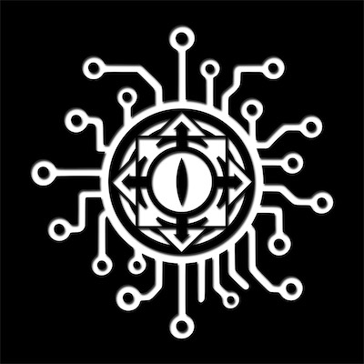 Chaos Circuit Eye — And if you've followed along in sequence, you've already seen this, 'Chaos Circuit Eye', which is now the main Chaos System logo. This is the original version.