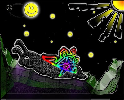 binary-duality Snail — Bad breakups have always been an incredible inspiration for me artistically. A very long relationship I had in my twenties was in a bad place at this time, and we were separated. And this was a strange scene that I created to kind of show a sense of my feeling of abandonment. An interesting juxtaposition of elements in ways that I don't think I've ever replicated before or since.