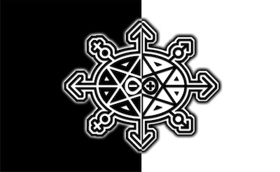 binary-duality — In the previous picture, you couldn't see the left side. And one thing that was hidden is that the astrological symbols on the minor arrows were actually arrows. In this one, I rebuilt the symbol from scratch and corrected that, and put the feminine version on that side, which is appropriate in astrology. I'm not a big fan of astrology, but the symbology is what matters.
