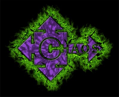 ©haos Logo | Purple Corona-Alt — Actually, pretty recently, when I was scouring through all my old stuff to build this website, I ran across the original of this as a Photoshop file and was wondering how it would open up in Affinity Photo. And it did mostly, with some slight variations in the way the style were, styles were applied. So I tweaked it slightly and saved out an alternate version. This is it.