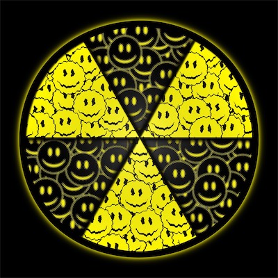 Radioactive Happy — This is the radiation symbol with the happy faces that you saw as a part of the 'Radioactive Chaos' piece in the Chaos section. I liked it enough to make it its own piece as well and add it here. So here it is.