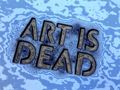 Art is Dead — A weird piece. A bit dark, but dualistically clever. Both a commentary on the arts in Phoenix and the arts in general, and just a commentary on art, and also a bit of a fuck you to my ex, who I had felt extremely betrayed by, to the point of basically losing my mind for a while, although I got good art out of it. She ended up having a stillbirth of a kid she was going to call Artis with her new man. So I made this. Because that's how fucked up I was at the time.