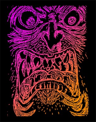 Rumplestiltskin — I've never been an illustrator, but for whatever reason I did learn this guy when I was in my pre-teens. And then in high school I drew this version of it. Brought back just for this gallery to show that I've had an active artistic interest for a very long time.