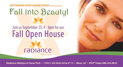 Radiance Postcard — This is the kind of ad where you look at other things that this company has used previously, and take elements that you have from their catalog, and put something together as a variation. And this is what I came up with. Decent enough.