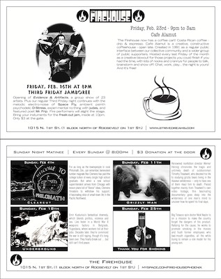 Feb 2007 Flyer — Not as many events this month for the first half of the flyer, so a little bit more space to work with. As for the movies, I don't remember the first three, but I do remember the last one, and thought it was good.