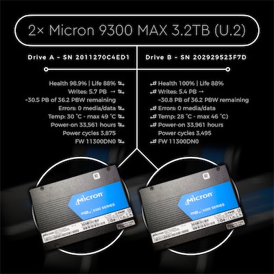 Micron 9300 Max Stats | FB Marketplace Listing — Variation on a theme, more basic version. Kind of looks like a tree, or at least something with branches. Some pretty impressive SSDs that I was looking to get rid of. I only ended up selling one of them, of which I'm actually pretty glad, because the two I have remaining have been invaluable in my creative pursuits to make this website, especially with all of the video editing I did.