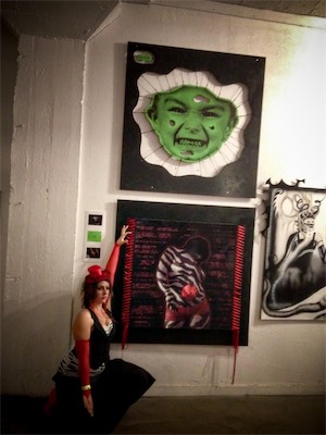 Transparency & Tolerance — Yes, you're going to see a few images with her in different poses. Are you not imagining the mental state, the way a person thinks, to come to a show where such a piece exists and is being put on display of them? I mean, I'm weird for having made it, but she's weirder for endorsing it.