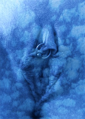 Kitty | Clouds — Obscured by clouds. The pattern kind of masks, maybe makes your mind a little bit less focused on what it is you think you're looking at, which is kind of the point in this collection. Is it offensive? Is it natural? Keep going if you want. They do get interesting.