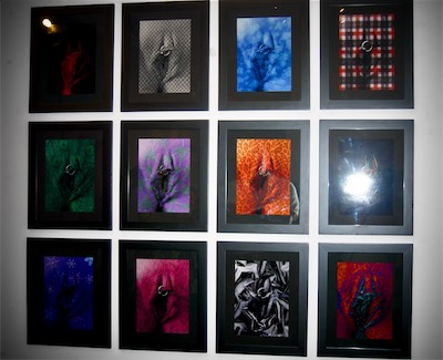 The Kitty Collection | Wall Mount Installation — Not the best photo I've seen, but it is what I have of it. I don't even actually know where these original prints are. I may have given them to Amber, which I guess would make sense. Because I don't think I would be showing these again, for a number of reasons. For one, it is very personal, so I'm, you know, just gonna hang the vagina of an ex up on my wall somewhere? That's a bizarre one. Not that I'm really totally opposed to it, but I'd have to be a little bit more specific and maybe just do a couple of them. I could see doing that. Anyway, it went up and looks excellent.